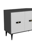 DemonteHome  FLYDH (KX) 180 CM KONSOL ANTRASİT BEYAZ - 5