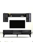 DemonteHome  Yumedidh Tv Ünitesi Takımı Antrasit Gümüş - 5