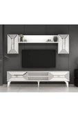 DemonteHome  Yumedidh Tv Ünitesi Takımı Beyaz Gümüş - 1