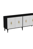 DemonteHome  FİGORADH (KX) 180 CM KONSOL ANTRASİT BEYAZ - 4