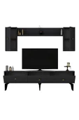 DemonteHome  MİDASDH TV ÜNİTESİ TAKIMI ANTRASİT-ALTIN - 5