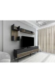 DemonteHome  TEDYDH TV ÜNİTESİ TAKIMI ANTRASİT-CEVİZ-GÜMÜŞ thumbnail 2