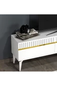 DemonteHome  DEFNEDH TV SEHPASI (ALT MODÜL) BEYAZ-ALTIN - 3