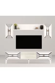 DemonteHome  Yumedidh Tv Ünitesi Takımı Beyaz Gümüş - 7