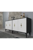 DemonteHome  FİGORADH (KX) 180 CM KONSOL ANTRASİT BEYAZ - 2