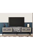 DemonteHome  NİLDH 150 CM TV SEHPASI ANTRASİT ALTIN - 1