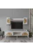 DemonteHome  BREDADH TV ÜNİTESİ BEYAZ-SAFİRMEŞE - 1