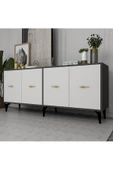 DemonteHome  SİNTADH (KX) 180 CM KONSOL ANTRASİT BEYAZ - 2