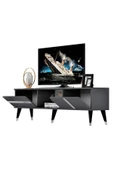 DemonteHome  Vaniadh Tv Sehpası (ALT MODÜL) Antrasit Gümüş - 4