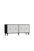 DemonteHome  FİGORADH (KX) 180 CM KONSOL ANTRASİT BEYAZ - 3