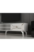DemonteHome  Yumedidh Tv Ünitesi Takımı Beyaz Gümüş - 3