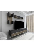 DemonteHome  TEDYDH TV ÜNİTESİ TAKIMI ANTRASİT-CEVİZ-GÜMÜŞ thumbnail 7