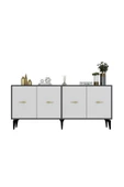 DemonteHome  SİNTADH (KX) 180 CM KONSOL ANTRASİT BEYAZ - 3
