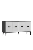DemonteHome  FLYDH (KX) 180 CM KONSOL ANTRASİT BEYAZ - 4