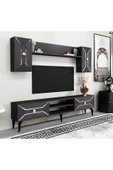 DemonteHome  Yumedidh Tv Ünitesi Takımı Antrasit Gümüş - 2