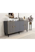 DemonteHome  FROWDH KONSOL 4 KAPAKLI ANTRASİT (CEVİZ DESEN) - 2