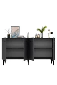 DemonteHome  Alvindh Lazer Desenli Konsol Antrasit - 7