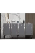 DemonteHome  DORRUKDH LAZER DESENLİ KONSOL ANTRASİT-GÜMÜŞ - 1