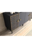 DemonteHome  FROWDH KONSOL 4 KAPAKLI ANTRASİT (CEVİZ DESEN) - 4