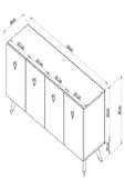 DemonteHome  BAREDH LAZER DESENLİ KONSOL BEYAZ ALTIN - 7
