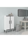 DemonteHome  NİTRADH MEDİUM BANYO DOLABI VE ÇOK AMAÇLI DOLAP BEYAZ ROYALMERMER - 1