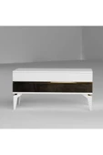 DemonteHome  TEDYDH ORTA SEHPA BEYAZ-CEVİZ-ALTIN - 3