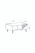 DemonteHome  GRANDDH ORTA SEHPA ANTRASİT-CEVİZ - 6
