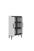 DemonteHome  NİTRADH MEDİUM BANYO DOLABI VE ÇOK AMAÇLI DOLAP BEYAZ ROYALMERMER - 4