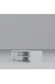 DemonteHome  YUMEDİDH ORTA SEHPA BEYAZ-GÜMÜŞ - 3