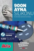 6 parça 900N Nötr Ayna Silikonu 280ml Şeffaf - 2