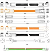 Pylontech SC500-100S Akü Denetleme BMS, Taban Kablolar, H48050 için - 5