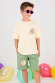 ERKEK ÇOCUK ŞORTLU TAKIM SIRT BASKILI DETAYLI B28 thumbnail 5