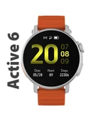 Logia Active 6 Yuvarlak Alüminyum Kasa Spor Akıllı Saat Gümüş - 1