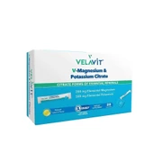 Velavit V-Magnesium Potassium-Citrate Magnezyum, Potasyum Sitrat İçeren Takviye Edici Gıda 20 Poşet - 1