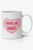 Hevesmi Kaldı Baskılı Kupa Bardak Baskılı Kahve Kupa Bardak - 1