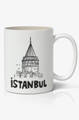 İstanbul Galata Kulesi Baskılı Kupa Bardak Baskılı Kahve Kupa Bardak-3 - 1