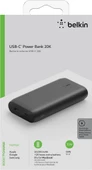 Belkin USB-C PD Powerbank 20K (USB-C + USB Bağlantı Noktalı Hızlı Şarj Taşınabilir Şarj Cihazı, 20000mAh Kapasite, Siyah Teşhir - 2