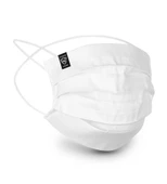 Dizayn Mask Gümüş İyonlu Yıkanabilir Bez Maske Beyaz (5-10 Yaş Çocuk) - 1