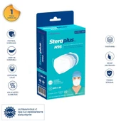 Steraplus Beyaz FFP2 5 Katmanlı Telli N95 Maske 10'lu - 1