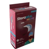 Steraplus Colors FFP2 5 Katmanlı Telli N95 Maske 10'lu - BORDO - 1