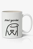 Seni Yerim Yazılı Baskılı Kupa Bardak - Baskılı Kahve Kupa Bardak - 1
