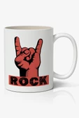 Rock Baskılı Kupa Bardak Baskılı Kahve Kupa Bardak - 1