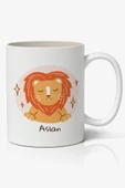 Aslan Burcu Baskılı Kupa Bardak - Baskılı Kahve Kupa Bardak - 1