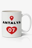 Antalya Baskılı Kupa Bardak Baskılı Kahve Kupa Bardak - 1