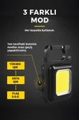 LED Mini Anahtarlık Fener Şarjlı Kamp Balıkçı Tamirci Için Çalışma Feneri Çok Fonksiyonlu Taşınabilir Işık - 4