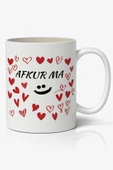 Afkurma Tasarımlı Kupa Bardak Baskılı Kahve Kupa Bardak - 1