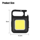 LED Mini Anahtarlık Fener Şarjlı Kamp Balıkçı Tamirci Için Çalışma Feneri Çok Fonksiyonlu Taşınabilir Işık - 3