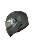 Ncr Çene Açılır Vizörlü Ece Belgeli Nardo Gri Kask - 1