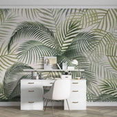 Botanik Bahçe Yaprak Temalı Duvar Kağıdı thumbnail 4