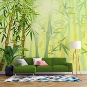 Bambu Ağaç Orman Temalı Duvar Kağıdı thumbnail 1